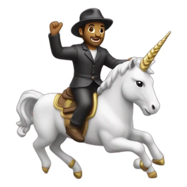 jew riding unicorn toy sticker