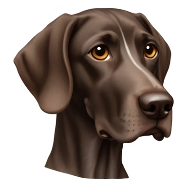 Brown roan German short haired pointer sticker