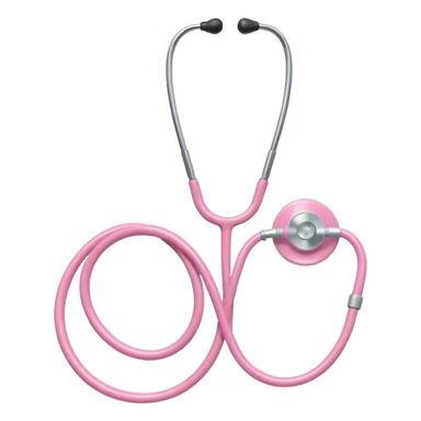 stethoscope, light pink, variation 2 sticker
