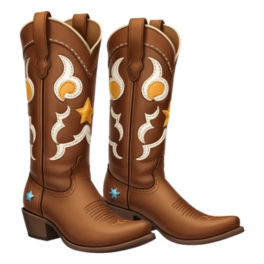 Cowboy boots sticker