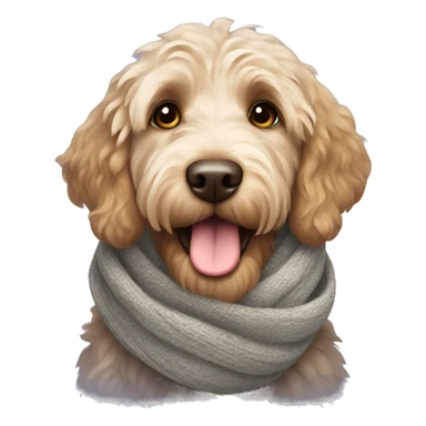 labradoodle-in-the-scarf sticker