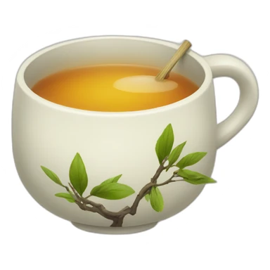 Japanese tea sticker