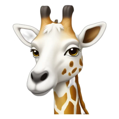 chévre sur une girafe sticker