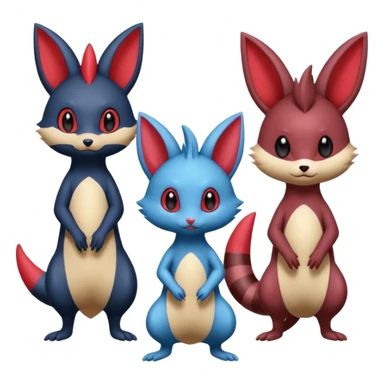 Sneasel-Weavile-Sentret-Furret-fusion sticker