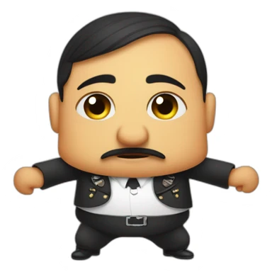 Hitler Belly dance sticker