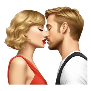 Ryan gosling kissing taylor swift sticker