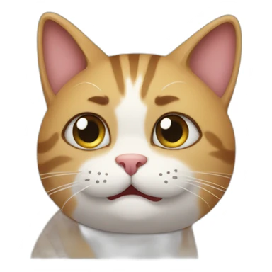 cat doing ok sticker