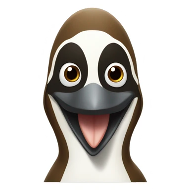 pesto the large brown penguin sticker