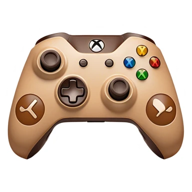 Clash of Clans aesthetic: Cinematic Playful Xbox Wireless Controller Portrait Emoji, rendered in a 3D vector-style similar to standard emojis with minimal shading and bold, simplified shapes. A compact, distinct form with signature details, softly glowing with a modern gaming energy charm. Simplified yet unmistakably iconic, highly detailed and consistent, glowing with a soft radiance and high shine. Stylized with a touch of next-gen innovation and a soft glowing outline, capturing the essence of a beloved gaming relic with a friendly, playful manner! sticker