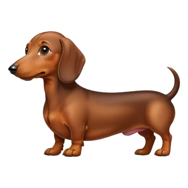 Weenie dog emoji sticker