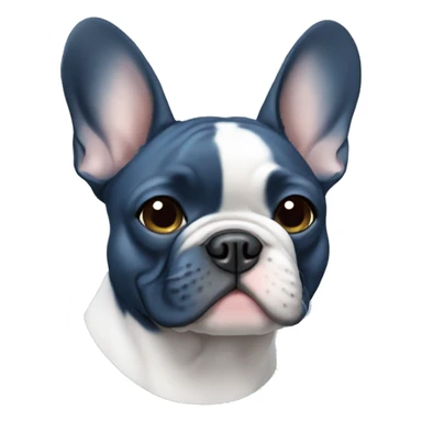 French bulldog blue sticker