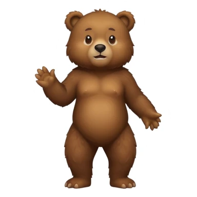 Un oso parado en 2 patas sticker