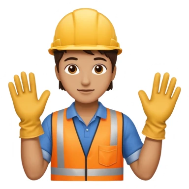 Stair Spotter + gloves, Apartment Movers. sticker