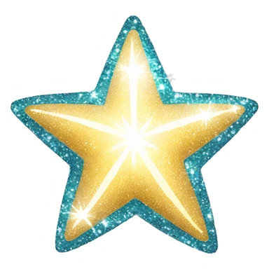 sparkle star sticker