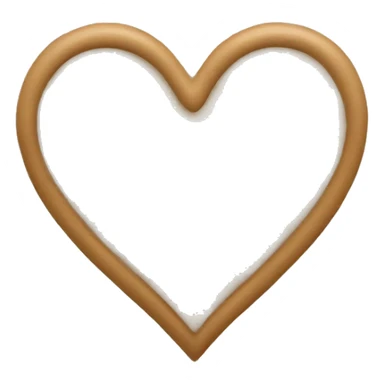 Beige heart sticker