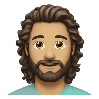 dev-beard-brunette-wavyhair-atPc sticker