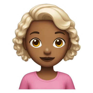 young girl content creator with phone camera  sticker