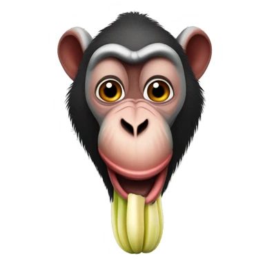 mandrill eating a parsnip sticker