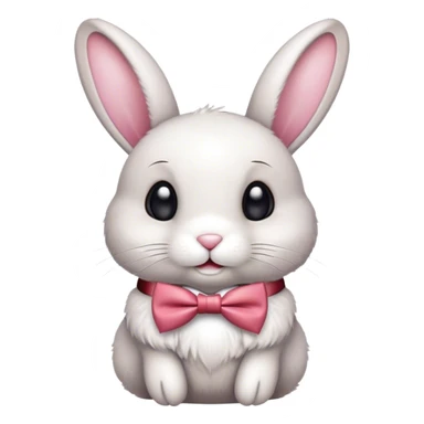 Bunny with bow tie  sticker