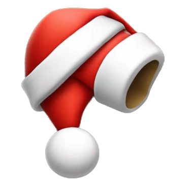 Question mark with a Santa hat on top sticker