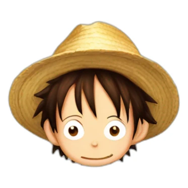 Monkey.d.luffy fait coucou de la main sticker