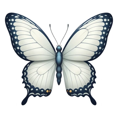 white butterfly sticker