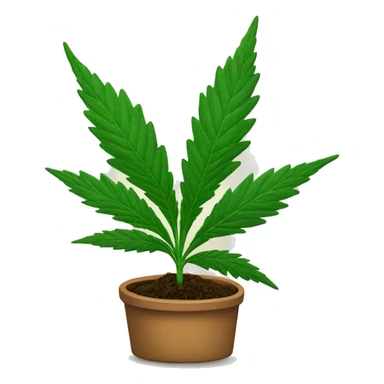 Una planta de cannabis sticker