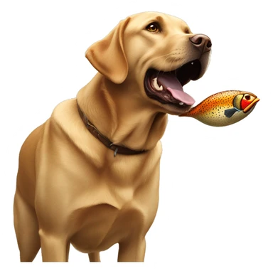 Labrador retriever catch a pheasant sticker