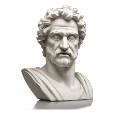 severe greece sculpture sticker