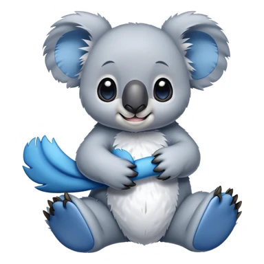 Koala playing with stitch and the other one was just like that but I don’t know what the heck happened to it but it’s not that bad  sticker