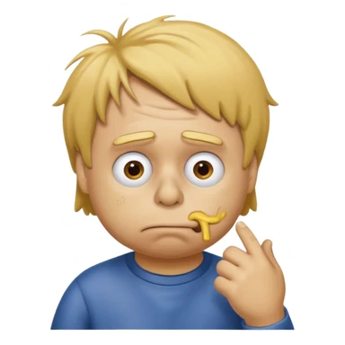 ralph wiggum nose picking sticker