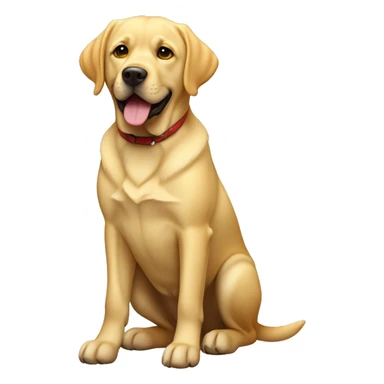 Labrador Retriever yellow full body sticker