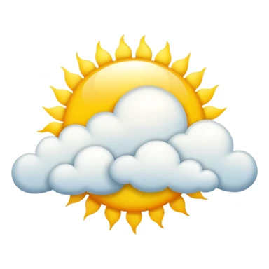 cloudy sky with sun peeking through sticker