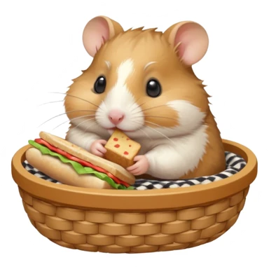 hamster go picnic sticker