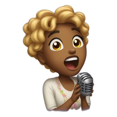 Lulu singing shout sticker