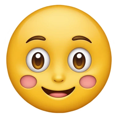yellow emoji face doing a sideeye, playful expression sticker