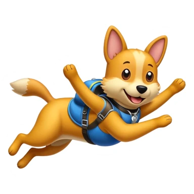 Catdog skydiving  sticker