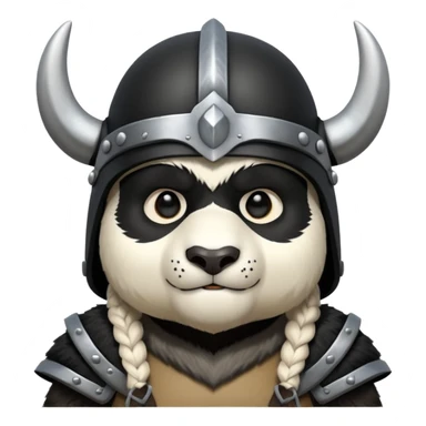 Panda Bear viking sticker