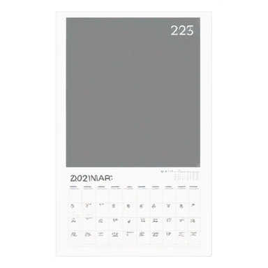 modern-clean-2025-wall-calendar sticker
