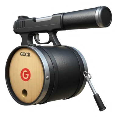 Glock with drum sticker