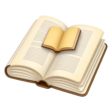 Open book on top of folded cream knit blanket sticker