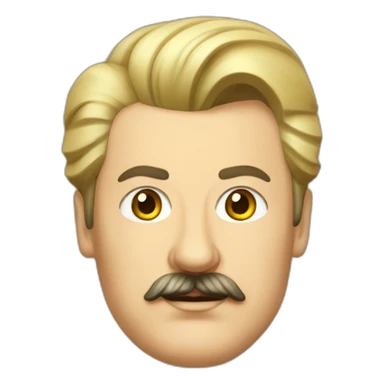 Iosif Stalin with blond hair sticker