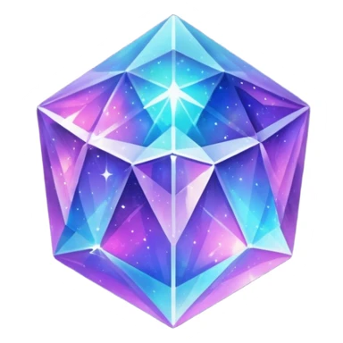 Nebula crystal sticker