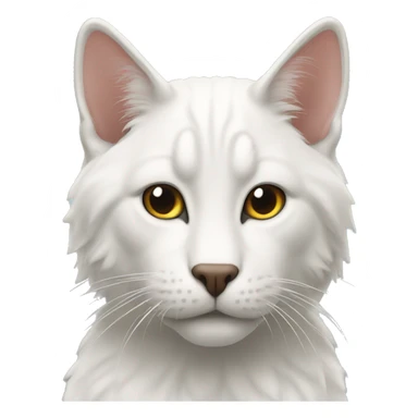 Кот бело рыжий весло ух sticker