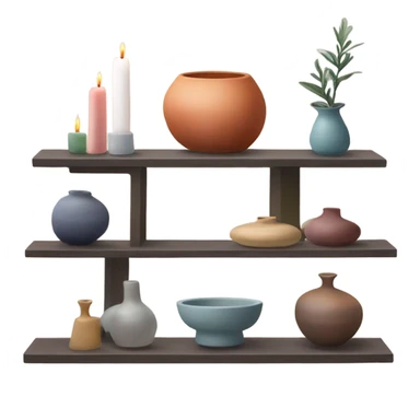 homewares on tiny shelf sticker