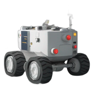 Moon Rover minimal sticker