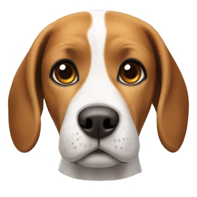 a beagle dog but brown that has a kind of white nose and has taller legs but not too much sticker