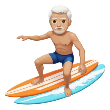 121 year old man surfing sticker
