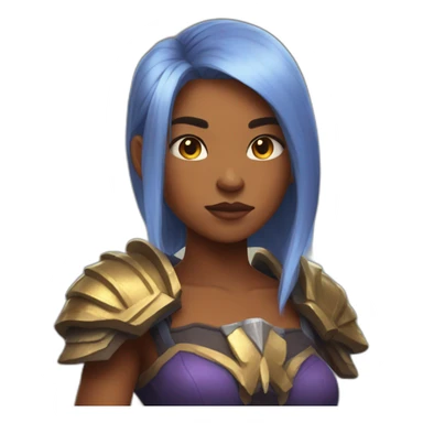 Brawn hair girl playing Dota 2 sticker