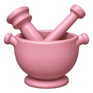 Pink pestle and mortar sticker